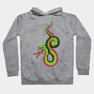 Snake with red Tongue Hoodie